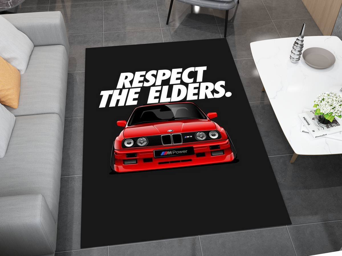 BMW E30 Car Rug, Racing Inspired Red Carpet, Garage Rug – Duct Rug Carpet
