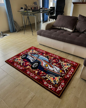 Porsche Car Rug: The Perfect Garage Rug for True Car Enthusiasts