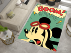 Mickey Mouse Boom! Rug - Fun and Energetic Pop Art Design Cartoon Carpet