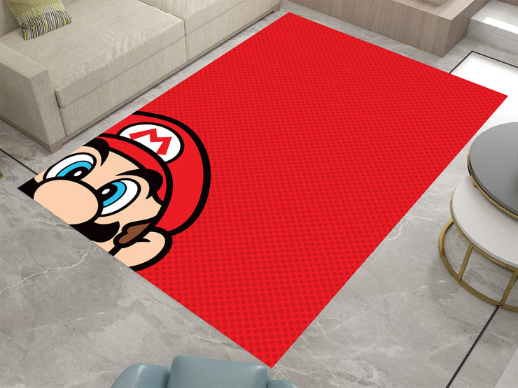 Super Mario Custom Rug – Fun and Playful Decor for Gamers, Gaming Carpet