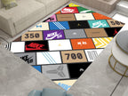 Sneakerhead Box Logo Rug – Perfect for Streetwear and Sneaker Enthusiasts Carpet