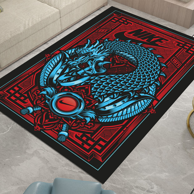 Nike Dragon-Inspired Custom Rug – Iconic Basketball Design for Your Space, GYM Carpet