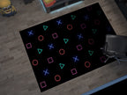 Playstation Rug, Gamer Decoration Carpet, Gaming Room Decoration