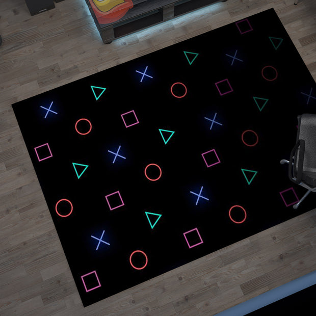 Playstation Rug, Gamer Decoration Carpet, Gaming Room Decoration