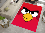 Angry Birds Red Rug - Bold and Fun Character Design for Any Room, Game Carpet