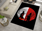Naruto Inspired Rug, Epic Uchiha Brothers Design, Anime Home Decor Carpet