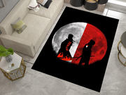 Naruto Inspired Rug, Epic Uchiha Brothers Design, Anime Home Decor Carpet