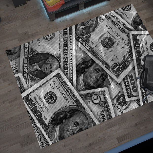 Dollars-Inspired Money Rug – Luxury Statement for Your Space, Designer Carpet