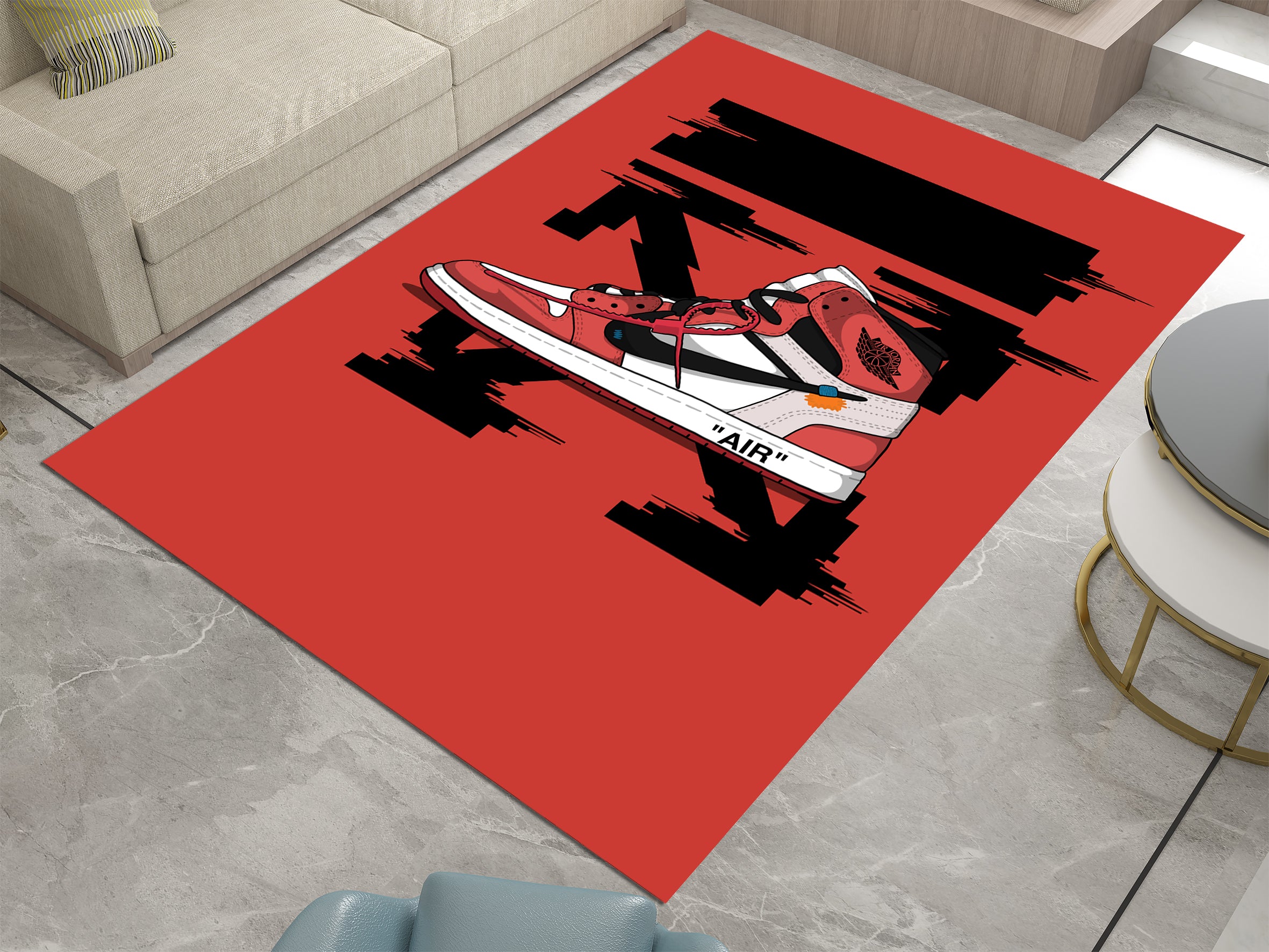 Air Jordan 1 x Off-White Custom Rug – A Must-Have Carpet for Sneakerheads