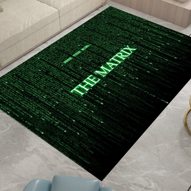 The Matrix Custom Rug – Futuristic Decor for Sci-Fi Fans, Movie Cinema Carpet