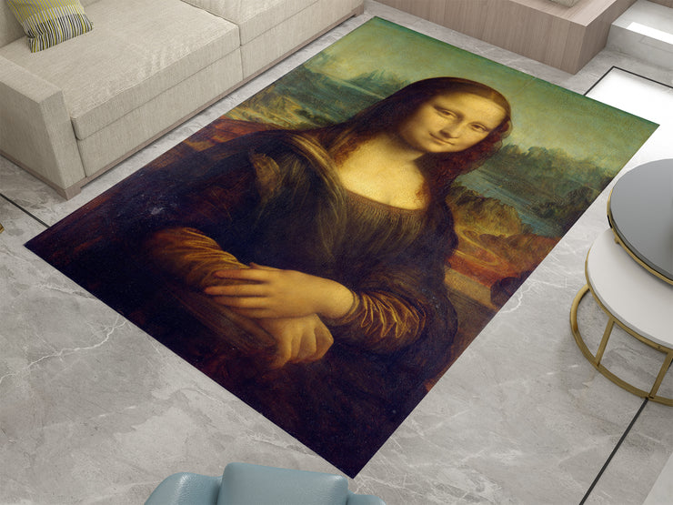 Mona Lisa Art Rug – Iconic Masterpiece for Your Living Space, Aesthetic Carpet