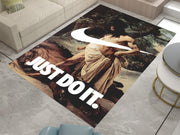 Nike "Just Do It" Hercules Rug – Bold Classic Art Meets Iconic Branding, Basketball GYM Carpet