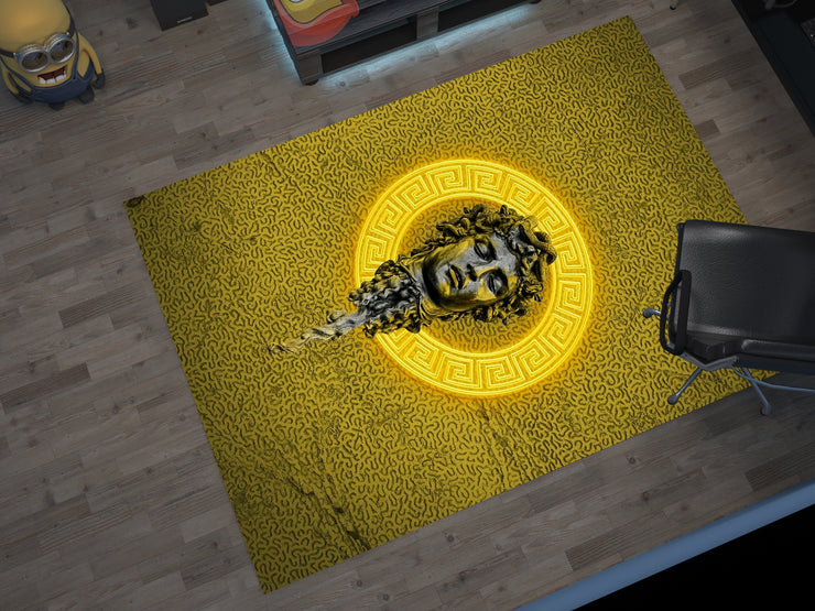 Versace-Inspired Medusa Rug – Luxury Statement for Your Space, Designer Brand Carpet