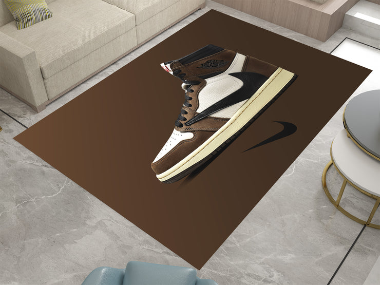 Nike Air Jordan 1 Travis Scott Rug – Perfect for Sneakerheads and Streetwear Lovers, Sneaker Carpet