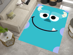 Sully's Smile Monsters Rug, Cartoon-Inspired Carpet, Kids' Room Rug