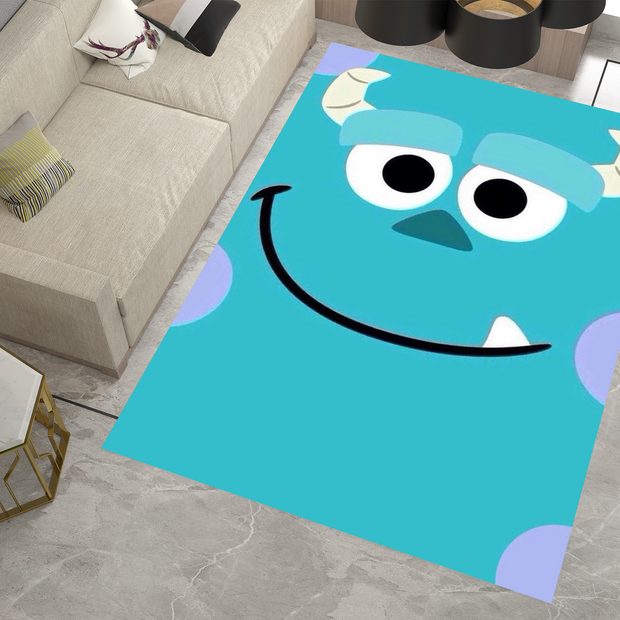 Sully's Smile Monsters Rug, Cartoon-Inspired Carpet, Kids' Room Rug