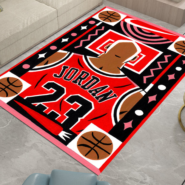 Nike Jordan-Inspired Custom Rug – Iconic Basketball Design for Your Space, GYM Carpet