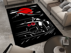 Nissan GTR Car Rug, Racing Inspired Carpet, Garage Rug