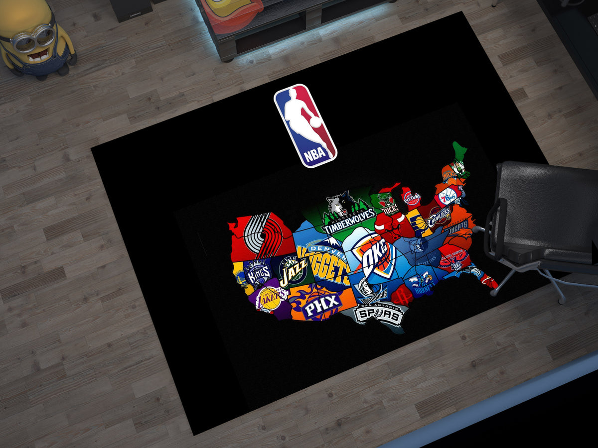 Nba Outdoor Rugs NBA Nike Basketball Custom Rug – Iconic Basketball Design for Your Spa ...