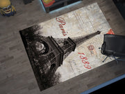 France Eiffel Landmarks Rug – A Vibrant Tribute to Paris and Beyond, European Carpet
