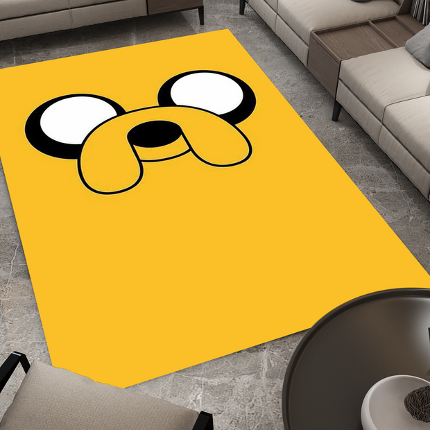 Jake the Dog Adventure Time Rug - Bright and Playful Cartoon Design, Cartoon Carpet