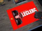 Race Car F1 Custom Rug – Charles Leclerc Formula 1 Icon Room Decor for Racing Fans, Garage Carpet