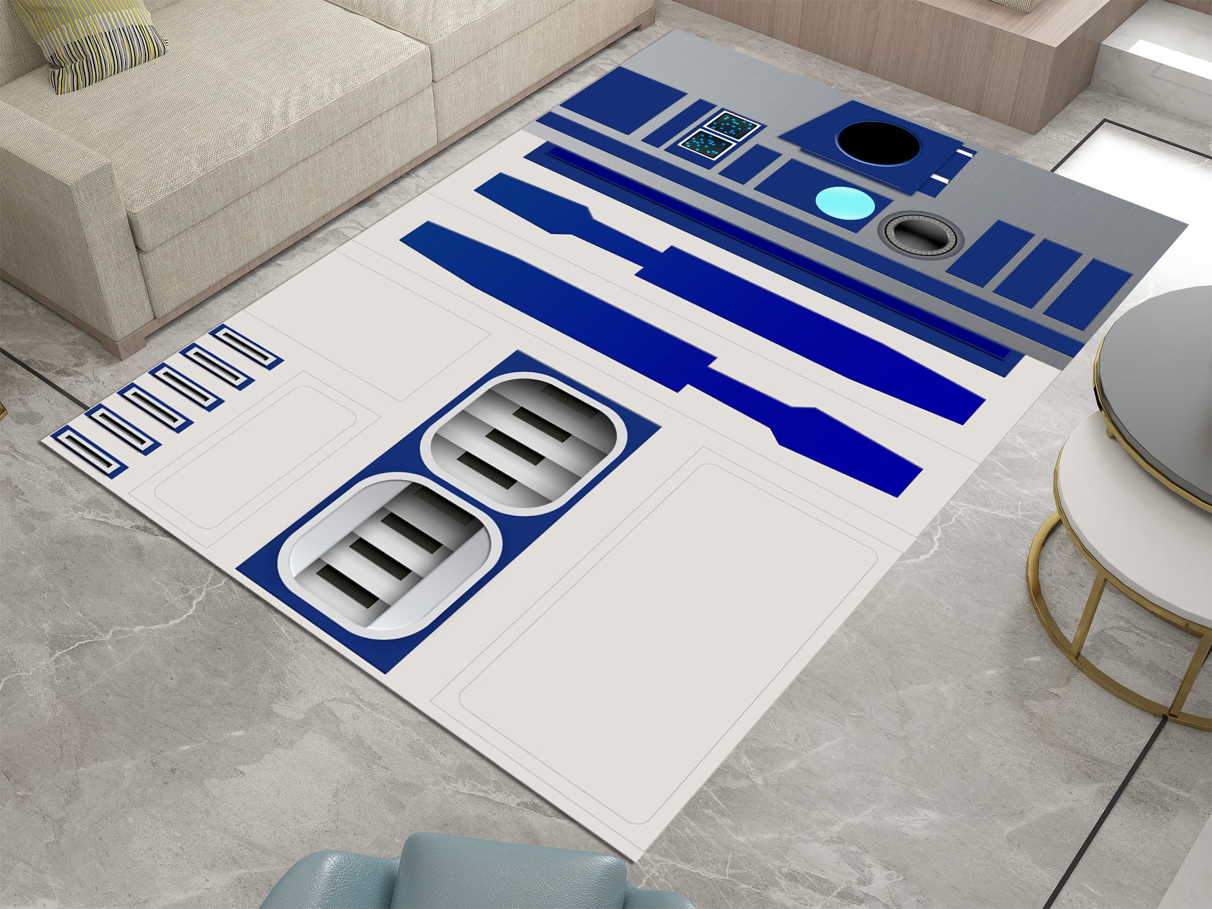 Star Wars R2-D2 Custom Rug – A Must-Have for Galactic Fans, Star Wars Carpet