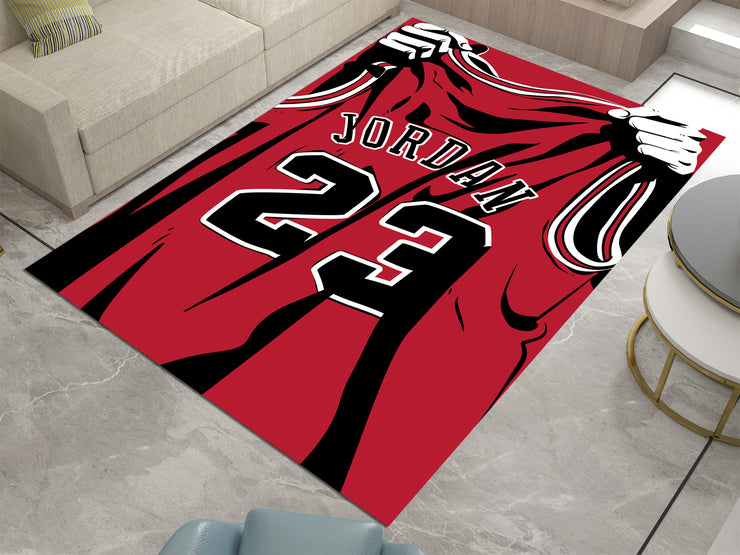 Nike Jordan-Inspired Custom Rug – Iconic Basketball Design for Your Space, GYM Carpet