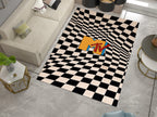 MTV Music Rug - Retro Music Television-Inspired Design Carpet, Studio Rug