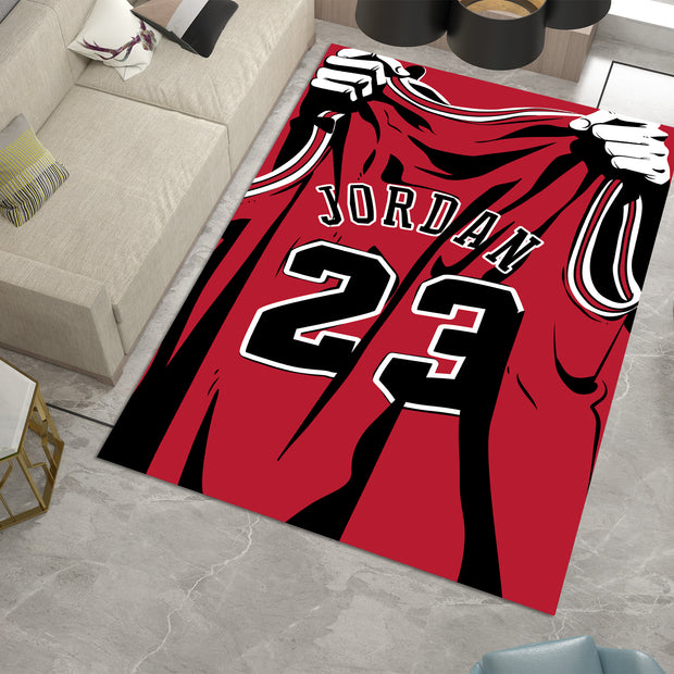 Nike Jordan-Inspired Custom Rug – Iconic Basketball Design for Your Space, GYM Carpet