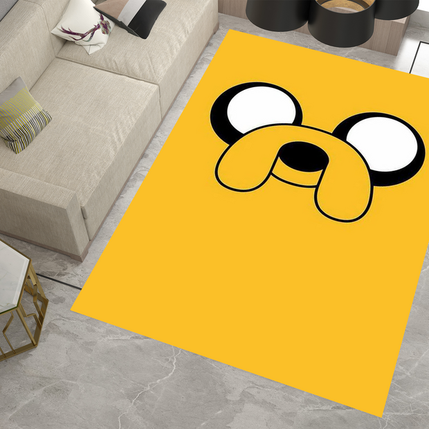 Jake the Dog Adventure Time Rug - Bright and Playful Cartoon Design, Cartoon Carpet