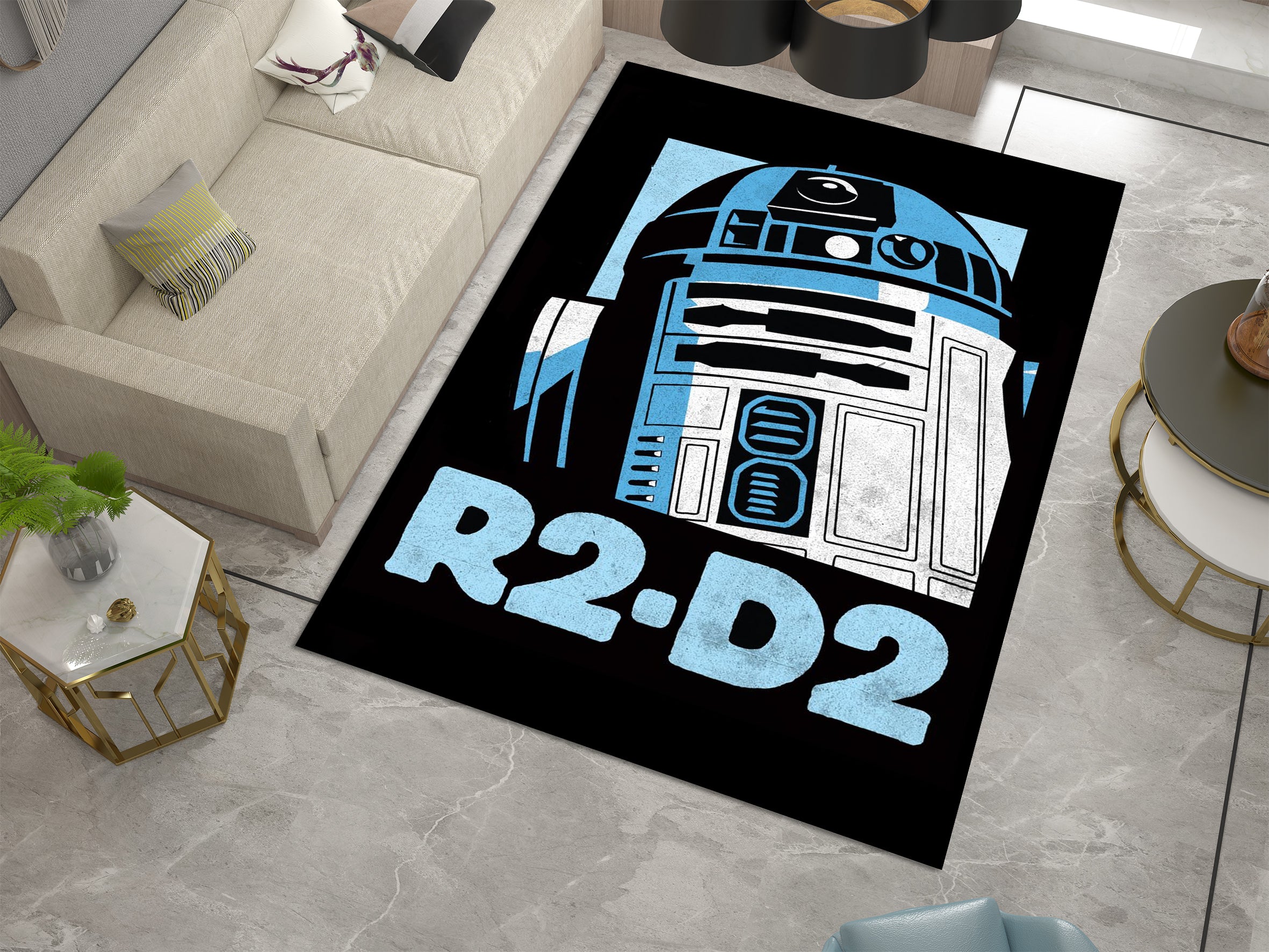 Star Wars R2-D2 Custom Rug – A Must-Have for Galactic Fans, Star Wars Carpet