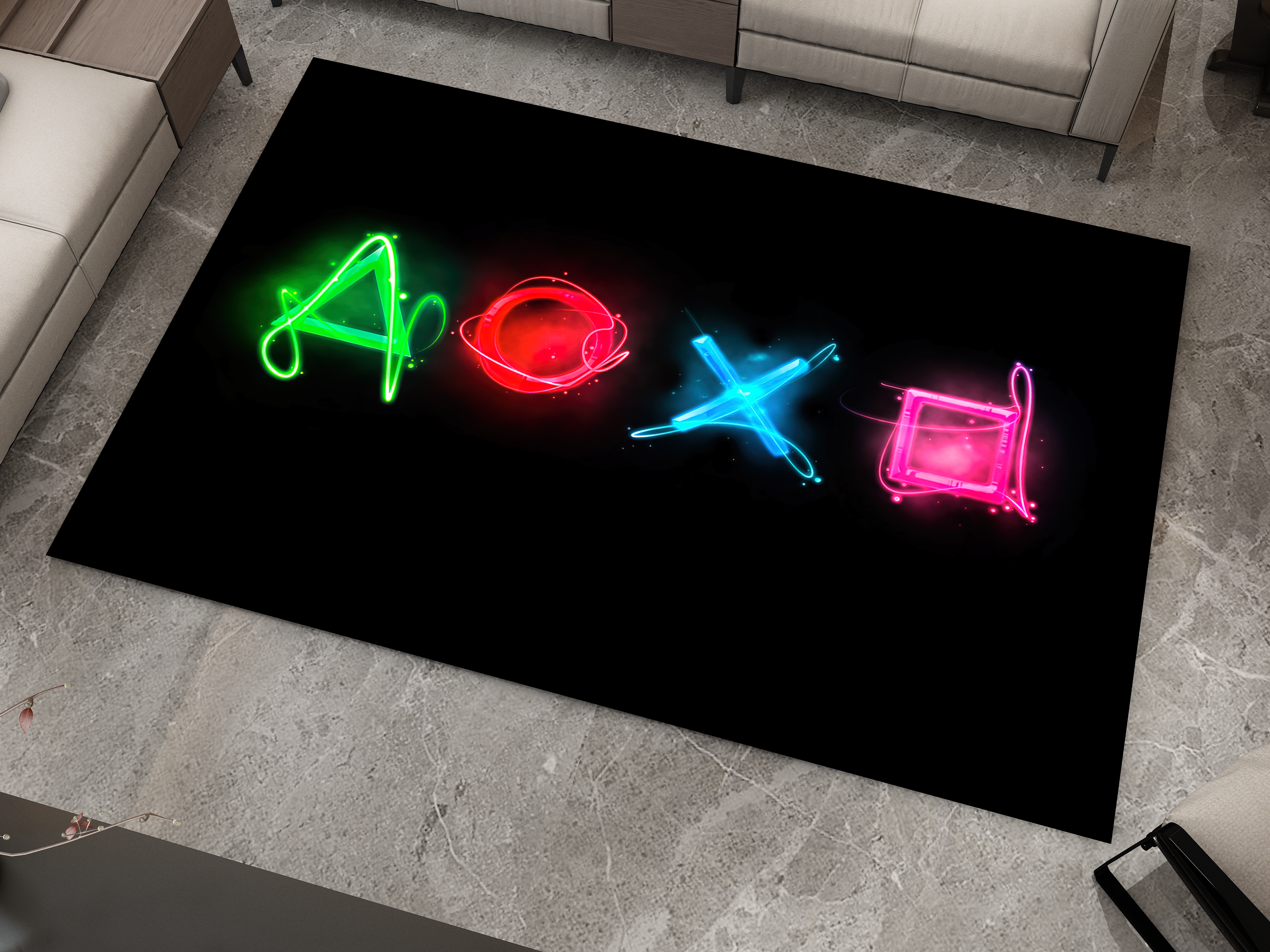 Playstation Rug, Gamer Decoration Carpet