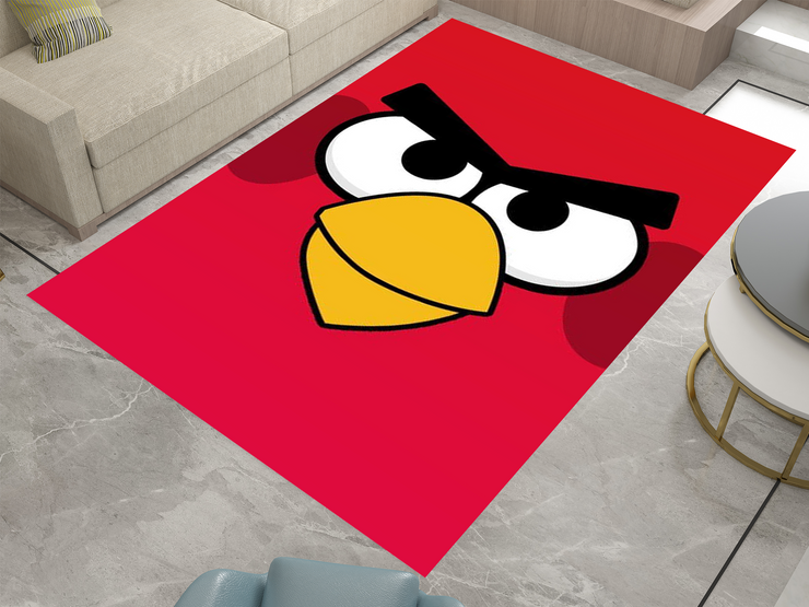 Angry Birds Red Rug - Bold and Fun Character Design for Any Room, Game Carpet