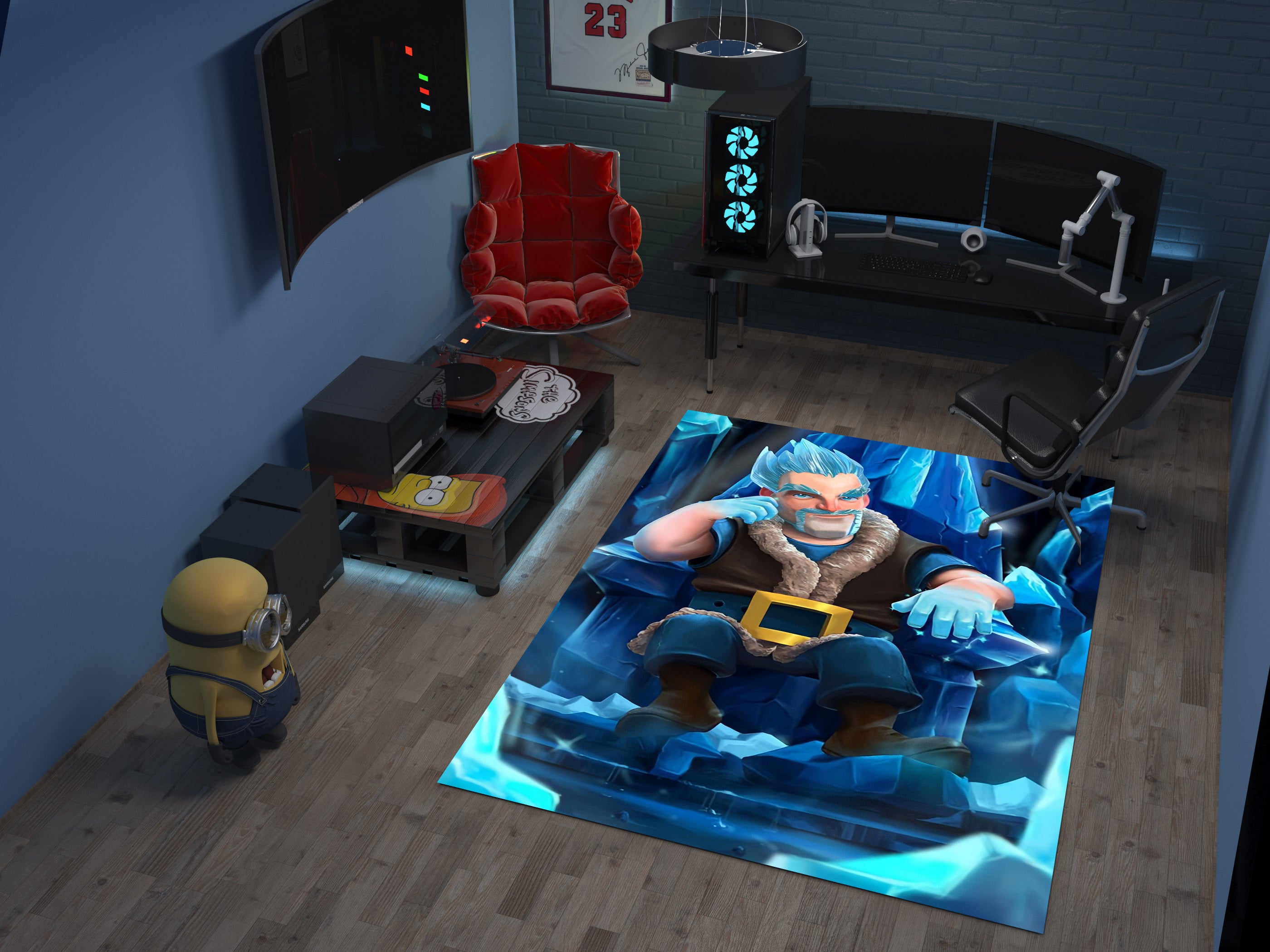 Clash Royale Rug, Gamer Carpet, Battle Arena Inspired Decor