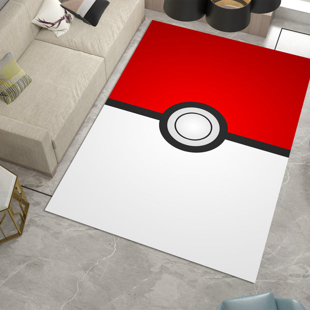 Pokémon Poké Ball Rug – Perfect for Trainers and Fans, Anime Carpet