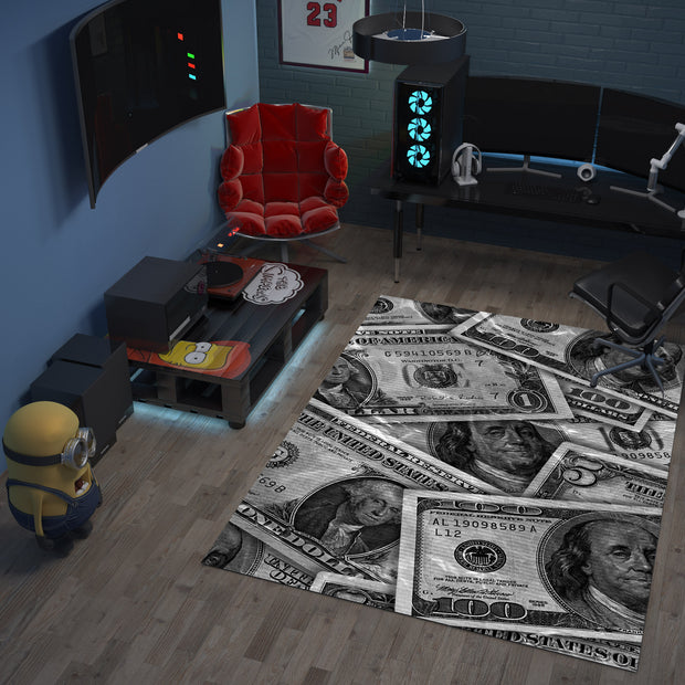 Dollars-Inspired Money Rug – Luxury Statement for Your Space, Designer Carpet