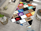 Sneakerhead Box Logo Rug – Perfect for Streetwear and Sneaker Enthusiasts Carpet