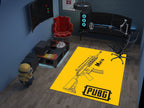 PUBG M416 Custom Rug – Battle Royale Weapon Design for Gamers, Gaming Room Carpet