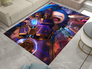 Arcane Jinx Rug, League of Legends Carpet, Gamer Rug Decoration