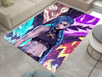 Arcane Jinx Rug, League of Legends Carpet, Gamer Rug Decoration