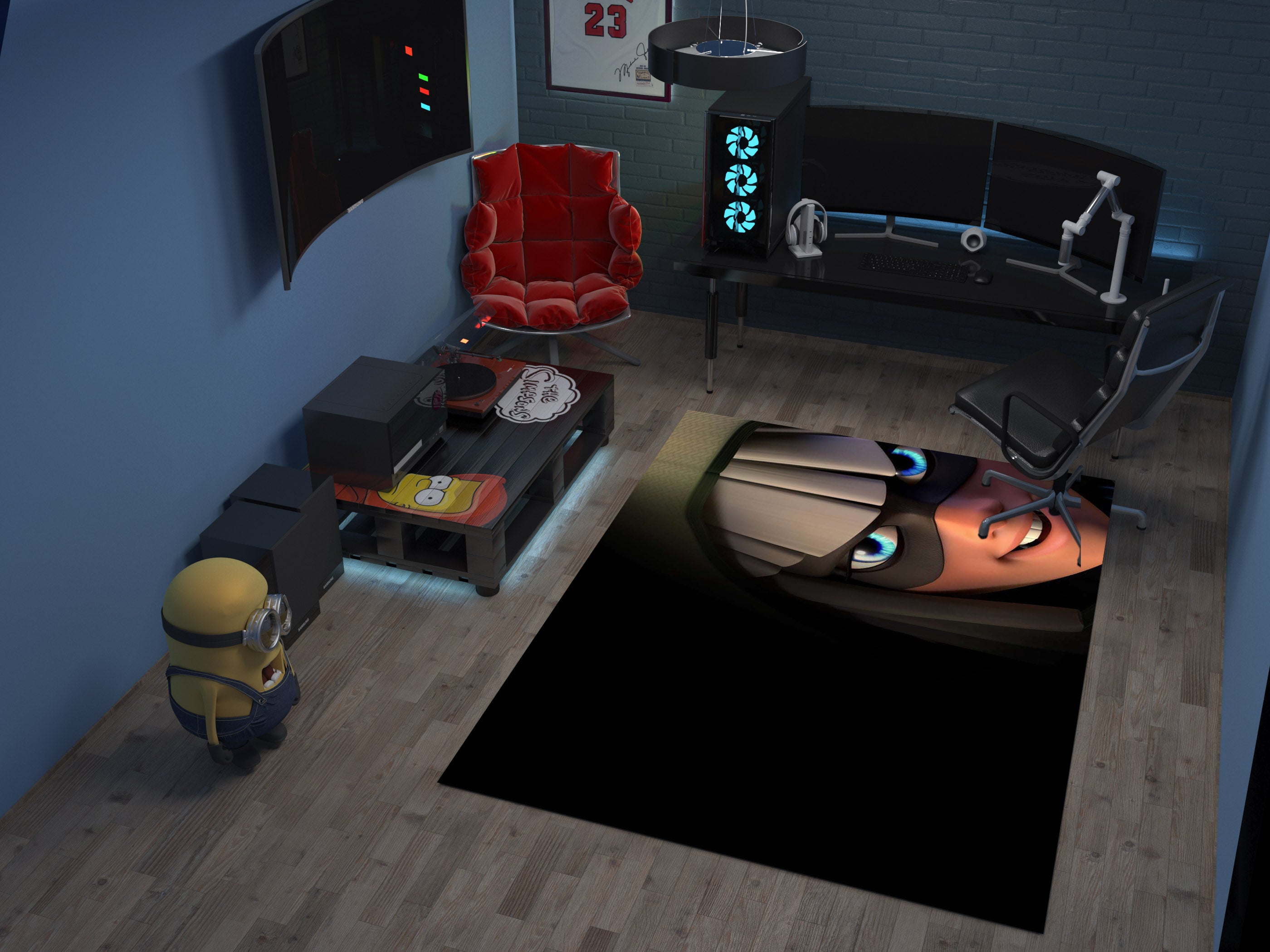 Clash Royale Rug, Gamer Carpet, Battle Arena Inspired Decor