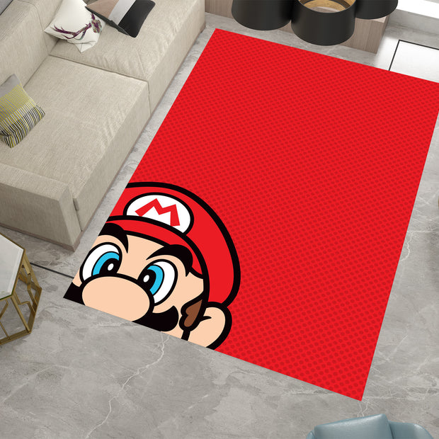 Super Mario Custom Rug – Fun and Playful Decor for Gamers, Gaming Carpet