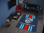 Porsche 911 Car Rug, Porsche Racing Inspired Carpet, Garage Rug, 911 Car Decoration