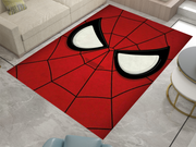 Spiderman Spidey Face Rug, Cartoon-Inspired Carpet, Marvel Spiderman Rug, Geek Gift
