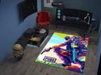 Vibrant PUBG Warrior Custom Rug – Battle Royale Gamer Room Decor, Gaming Room Carpet