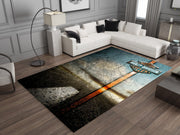 Harley-Davidson Road Custom Rug – Biker-Inspired Garage Decor for Motorcycle Enthusiasts, Motorcycle Carpet