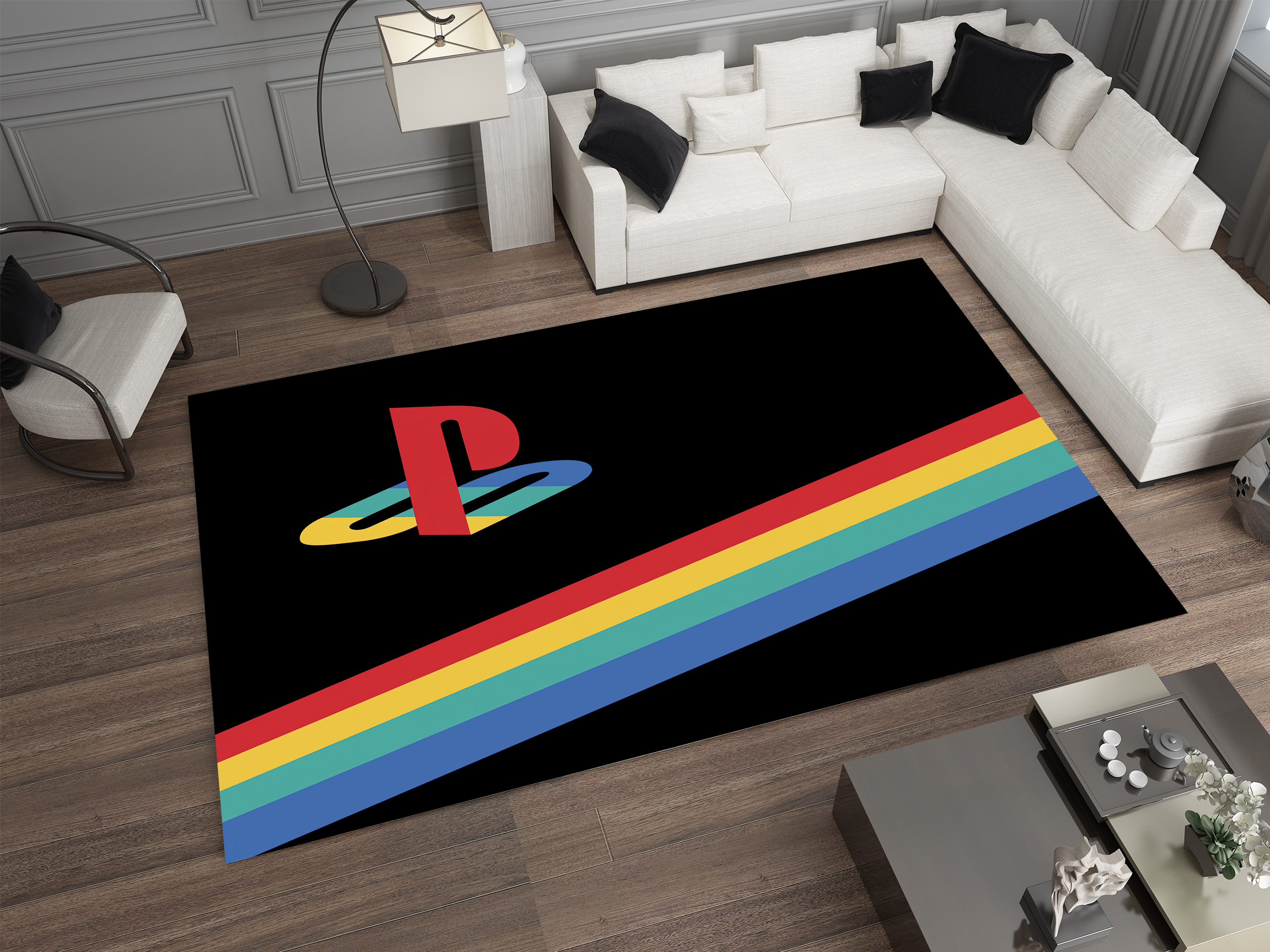 Playstation Rug, Gamer Decoration Carpet