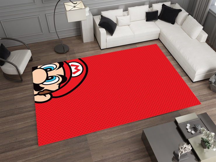 Super Mario Custom Rug – Fun and Playful Decor for Gamers, Gaming Carpet