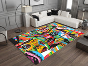 USA Landmarks Rug – Vibrant Tribute to American Icons, America Carpet